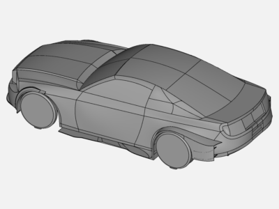 Incompressible CFD simulation over a vehicle - Start image