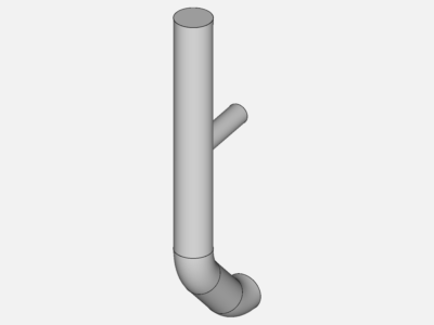 Incompressible water flow through a pipe junction image