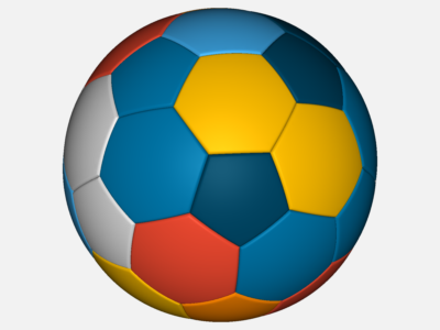 Airflow around a football image
