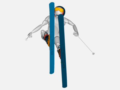 skiing model image