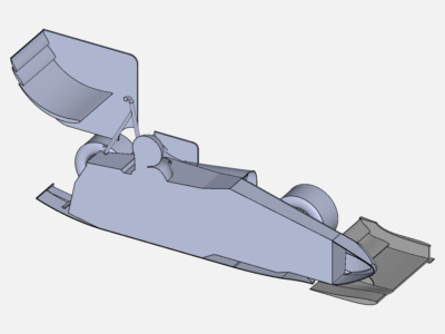 Incompresible Flow around a formula student car image