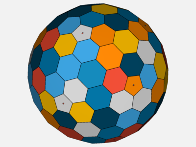 Spherical honeycomb structure image