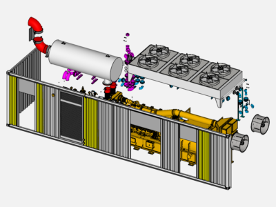 Engine room  heat distribution image