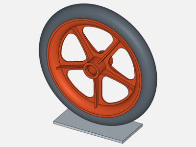 Tutorial: Nonlinear Analysis of a Wheel (Finished project) - copy image