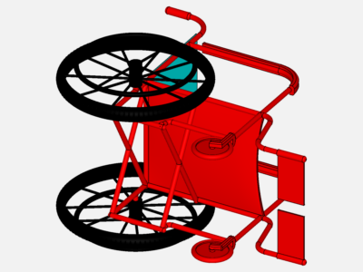 Analisis tegangan rda belakang pada kursi roda image