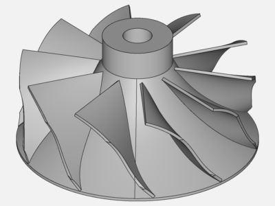 turbo impeller only *constrain shaft for static simulation image