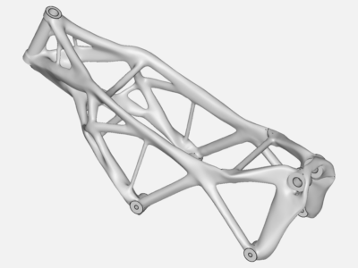 Static Structural Analysis of motorcycle chassis frame image