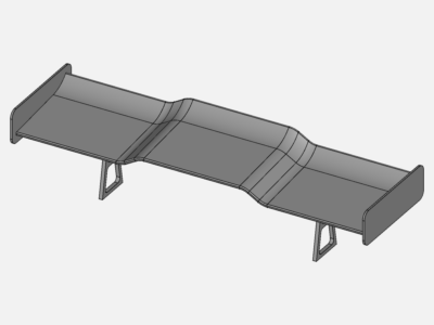 Coursera Project AirFlow around GT car Spoiler image