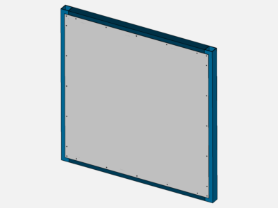 Sample sheet metal panel - deflection simulation image