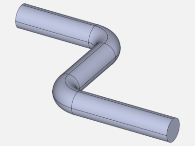 Multiphase Flow Simulation of  in a bend image