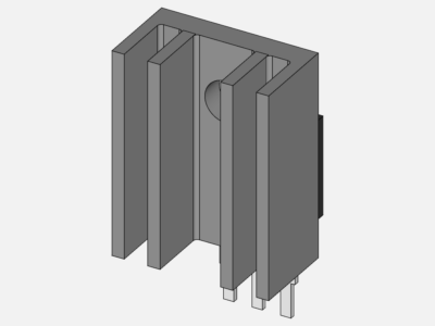 MOSFET + Heat Sink Heat Simulation image