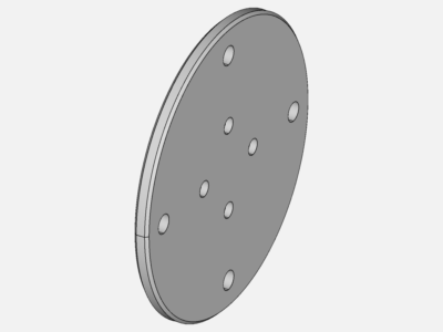 Circular plate with holes image