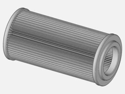 CFD of a cylindrical air filter image