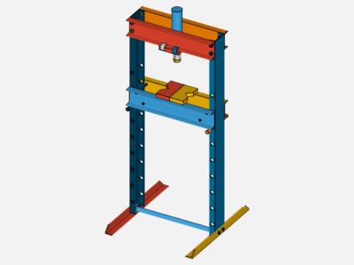 H frame hydraulic press image