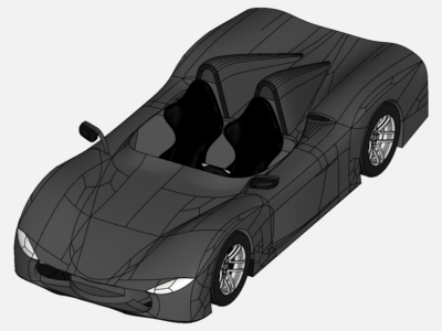 Aerodynamics Simulation of Flow Around a Vehicle image