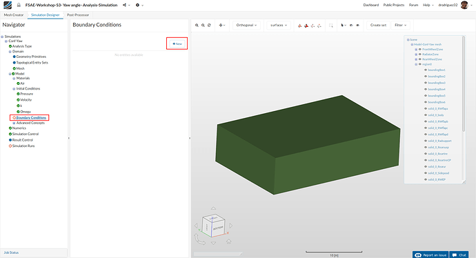 New boundary condition