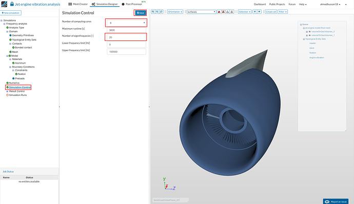 aerospace workshop, aircraft jet engine vibration analysis simulation control