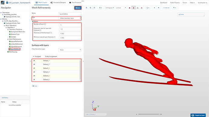 sports aerodynamics workshop homework step-by-step tutorial,  meshing, surface refinement