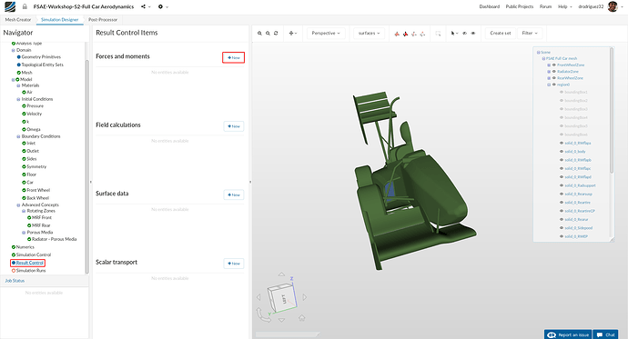 Result Control - Forces