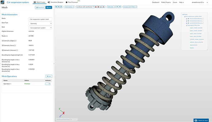 Car Suspension Nonlinear Static Analysis by ahmedhussain1...