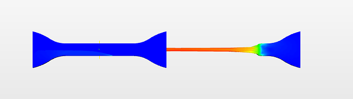 uniaxial tensile testing, necking behavior