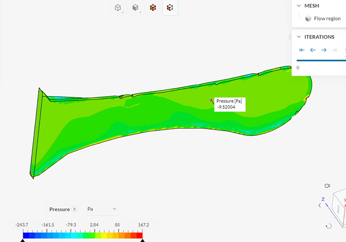 Tri blade bottom presure