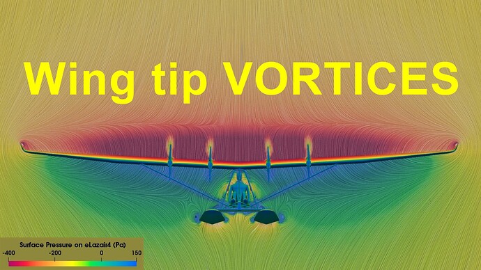 LIC plot showing Wing Tip Vortices