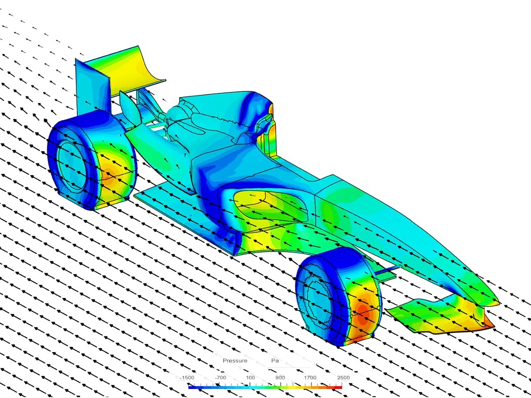 CFD Analysis of Airflow around a F1 Car to Test Aerodynam...