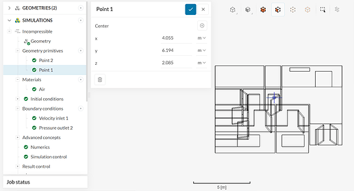 Coordinates of error