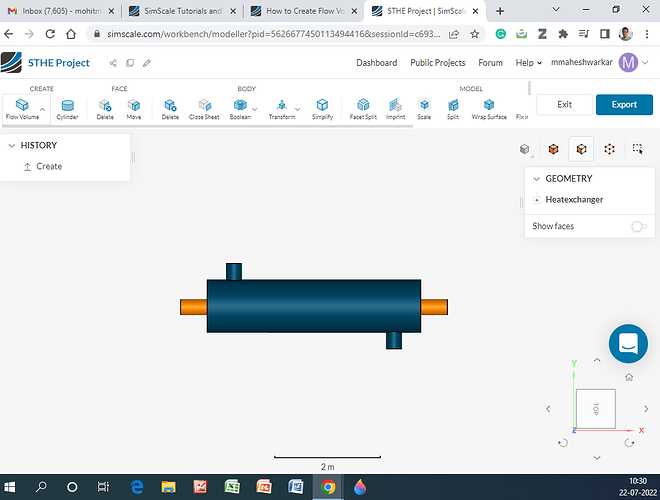 Unable to crreat flow volumes