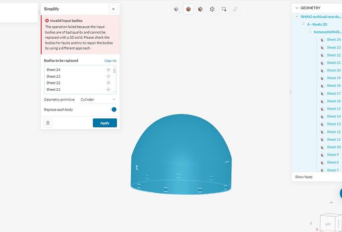 shell full dome fault 1