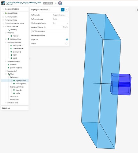 2023-11-07 09_18_25-0_AOA_Flat_Plate_L_1m_w_100mm_t_1mm _ SimScale Workbench