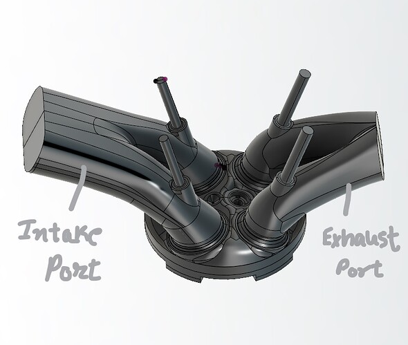 Engine Inlet Port Part Animation Engine Port Flow Simulation by anirudh2821998 | SimScale...
