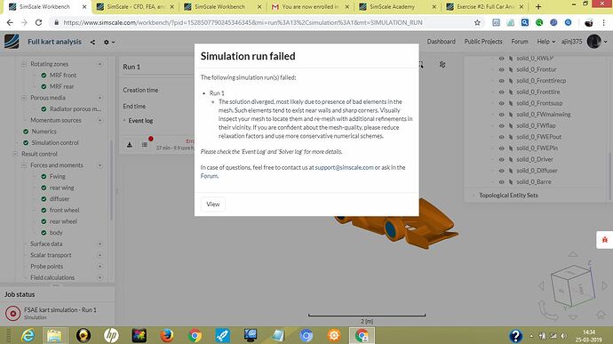 Simulation run error - Project Support - SimScale CAE Forum