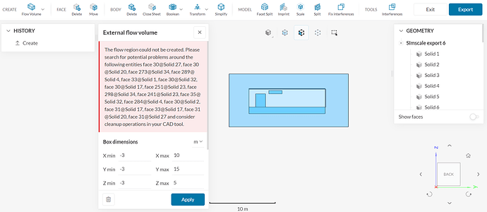 External flow volume