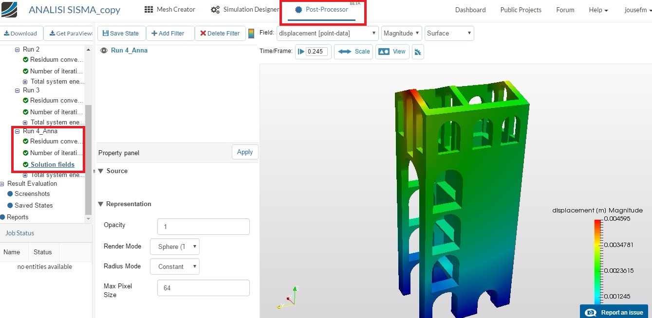 Seismic analysis - Project Support - SimScale CAE Forum