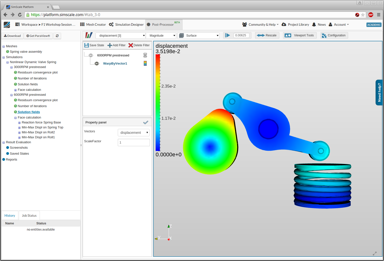 Nonlinear Dynamic Analysis of a Valve Spring Assembly by ...