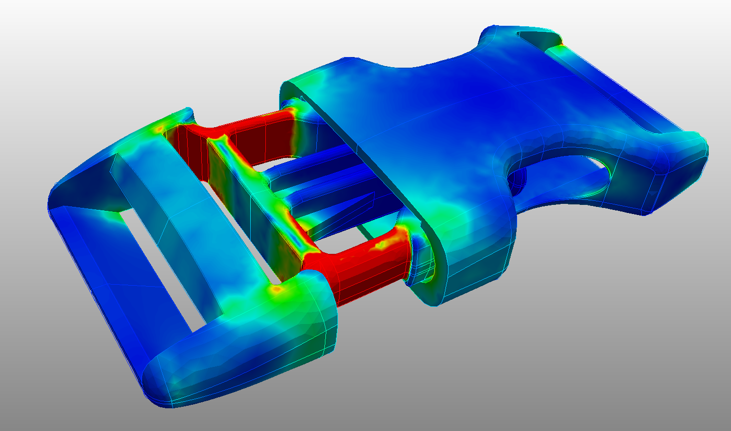 Contact Analysis Snap Fit Mechanism with FEA SimScale