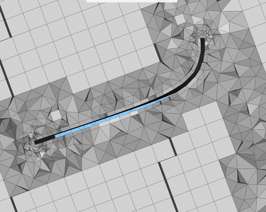 Mesh not generating due to mesh being too coarse in specific geometry ...