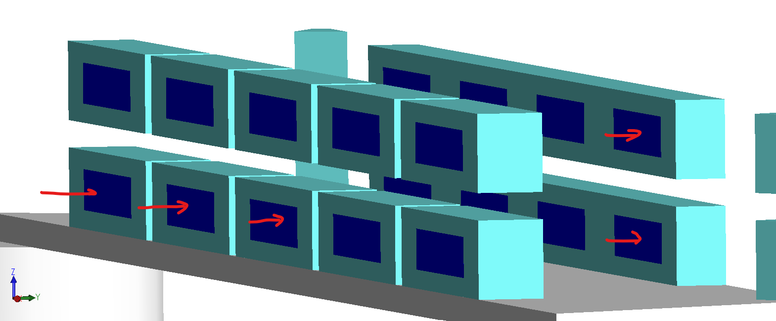 Air contactor flow diagram