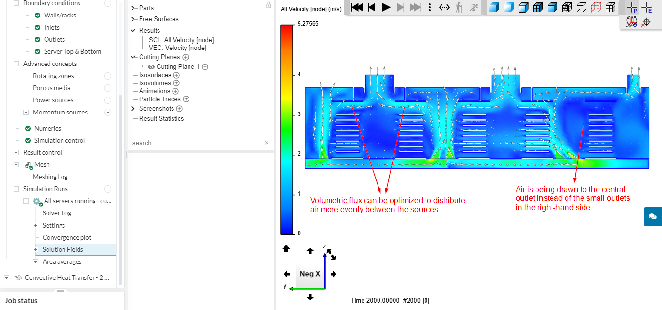 Data center - Cooling system by RicardoParis | SimScale...