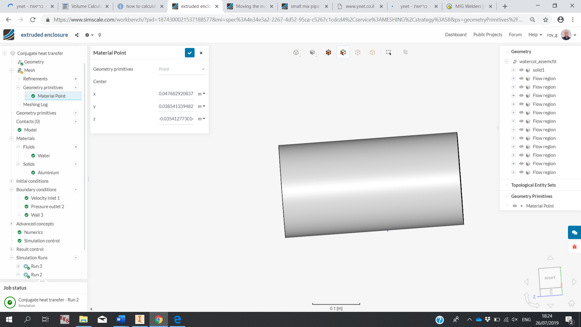 Moving the material point - Using SimScale - SimScale CAE Forum