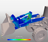 Simulation of a wheel loader arm