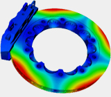 Frequency analysis of a disc brake