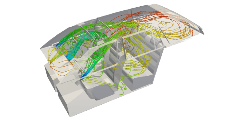 ventilation and air conditioning CFD analysis of airflow