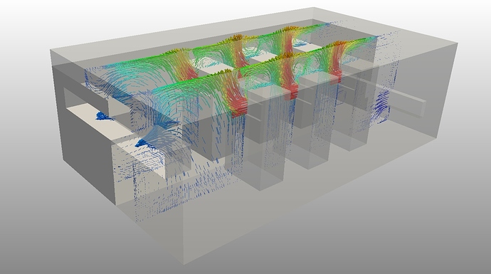 Server Room cooling system design cfd simulation