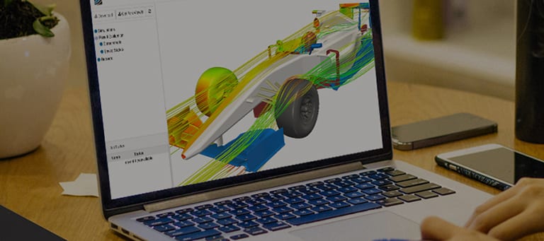CFD analysis of a Formula One car carried out with SimScale