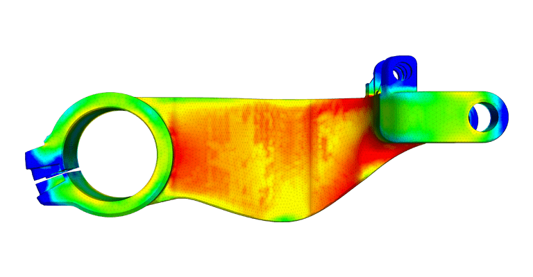 finite element analysis of a motorbike swingarm