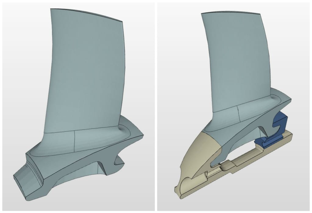 turbomachinery blade for model airplanes and UAV engines