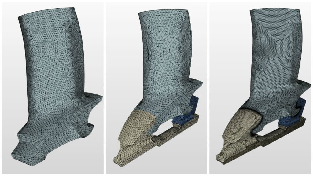 turbomachinery blade mesh for model airplanes and UAV engines